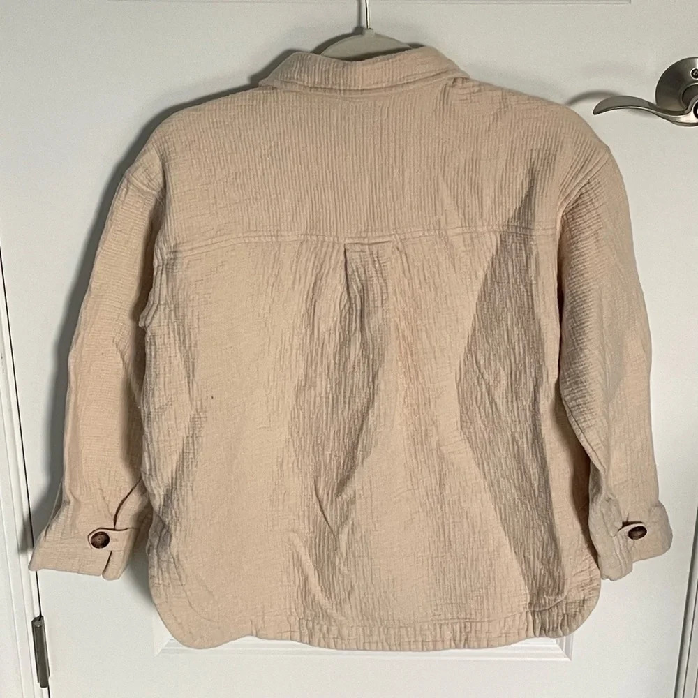 Madewell Waffleback Branner Cream Shirt Jacket 29725 - Picture 7 of 13